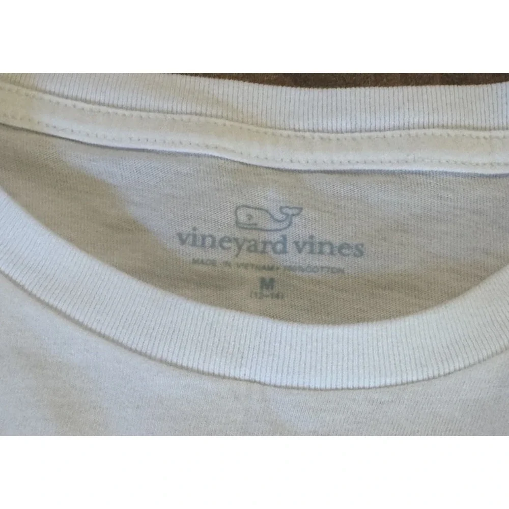 Vineyard Vines Kids Med 12-14 Christmas Naughty Or Nice Long‎ Sleeve Tee Shirt